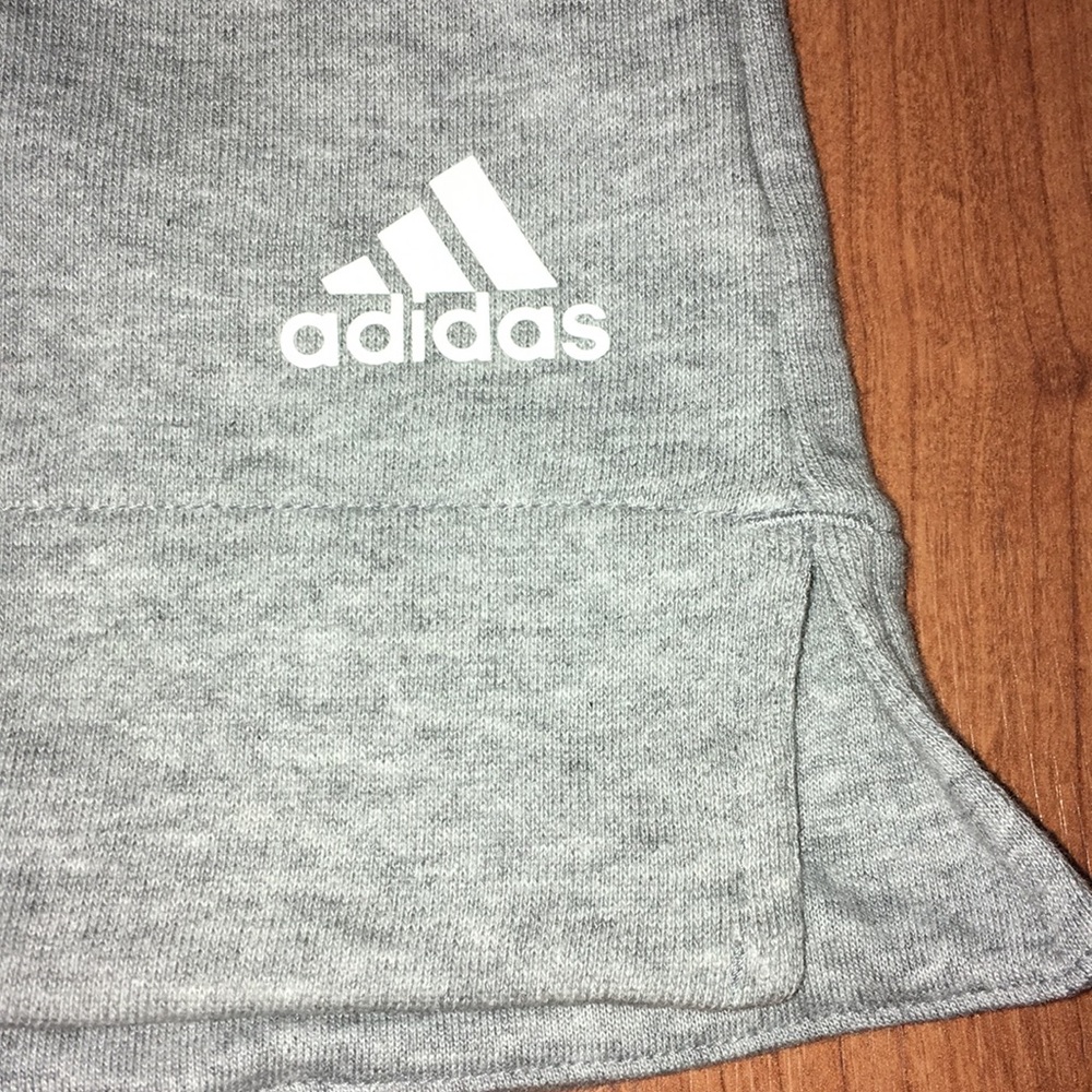 Adidas sleeveless hoodie gray size M EUC - Picture 2 of 8